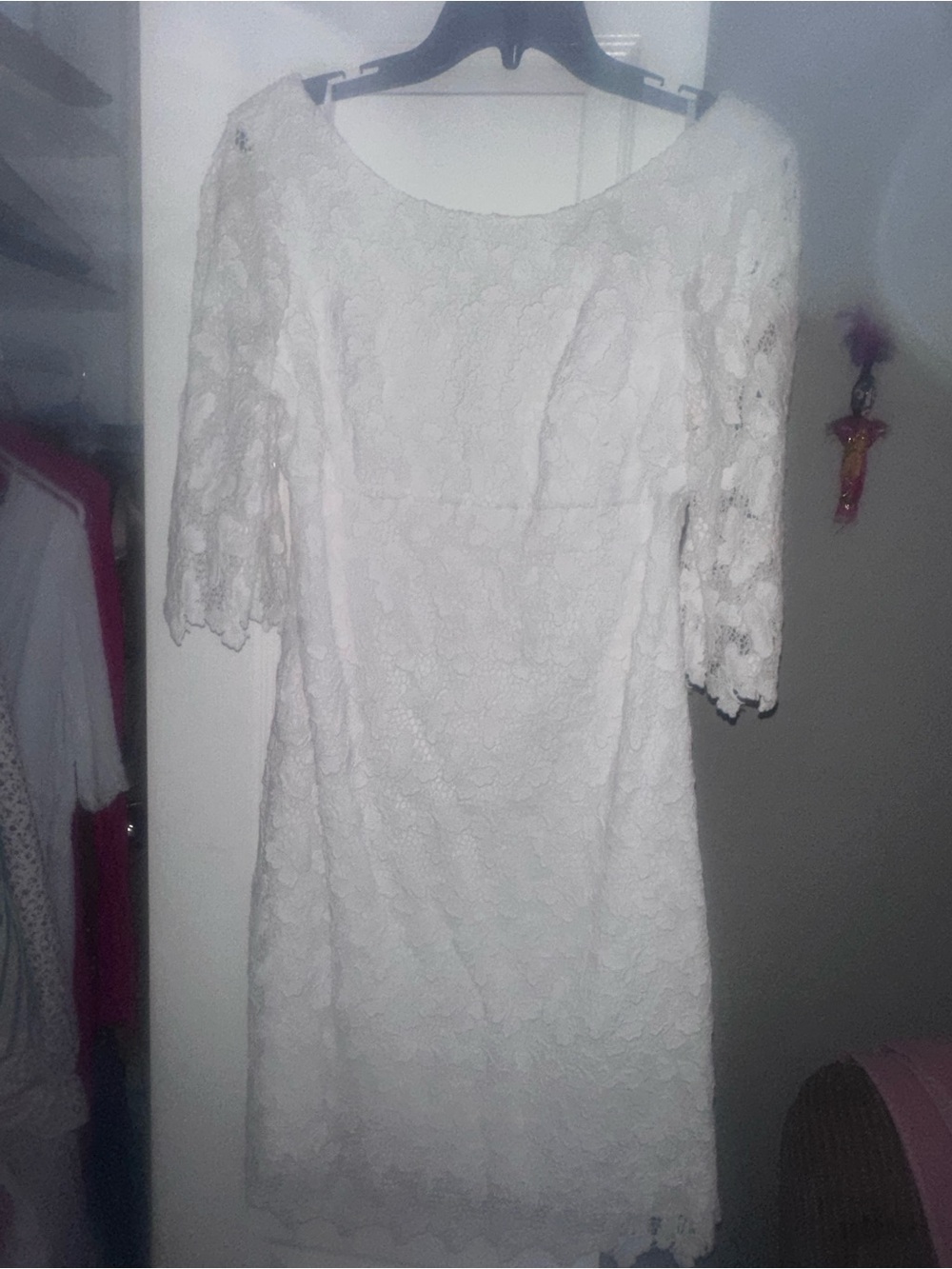 Lilly Pulitzer White Floral Lace Midi Dress